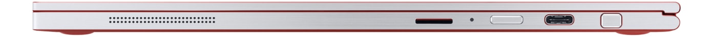Samsung Galaxy Chromebook left port red version.